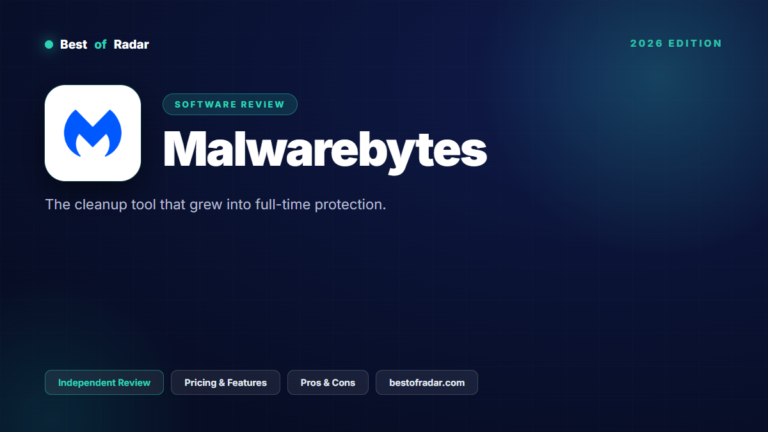 Malwarebytes review image