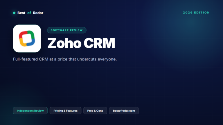 Zoho CRM review image